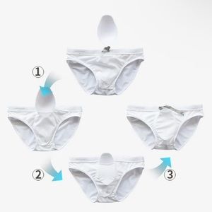 3PC Men's Bulge Pad Enhancer Cup Insert Sponge Pad Pouch For Swimwear Underwear